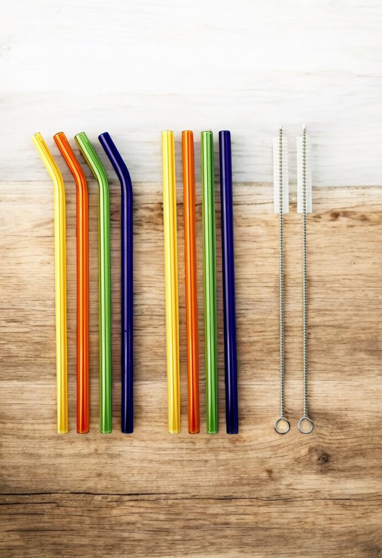 Pailles en verre (lot de 4)