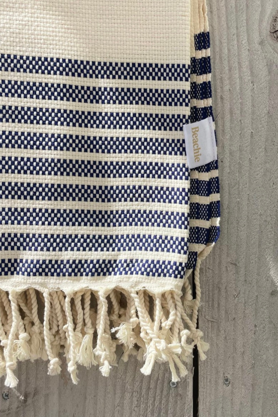 Serviette de plage Nice bleu marine