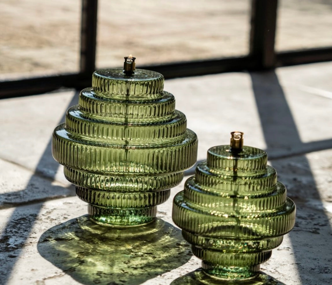 Lampe à huile Twin green M