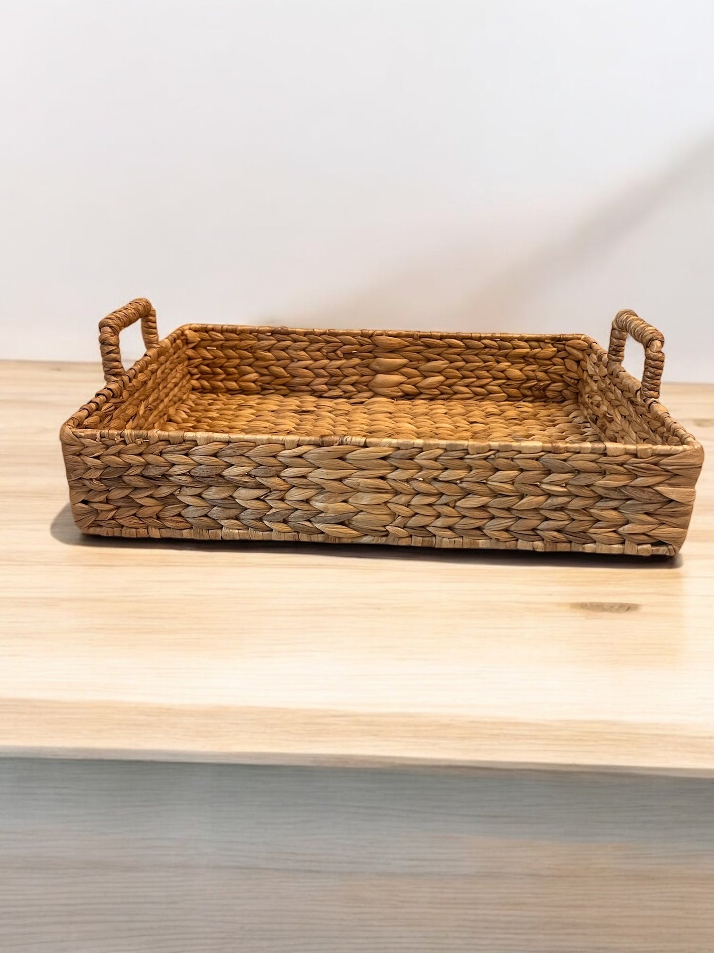 Plateau rectangulaire en osier