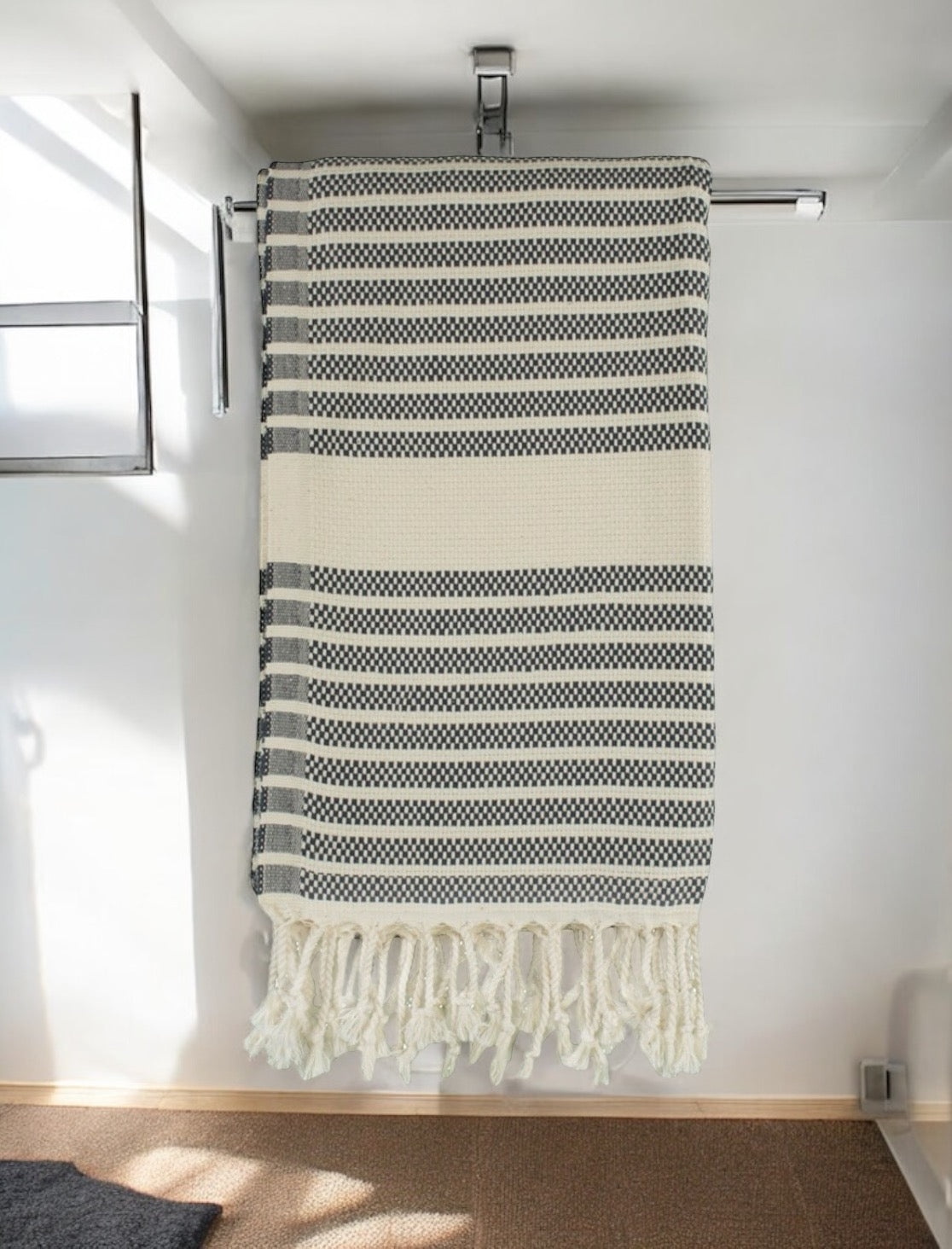 Serviette de plage Nice anthracite