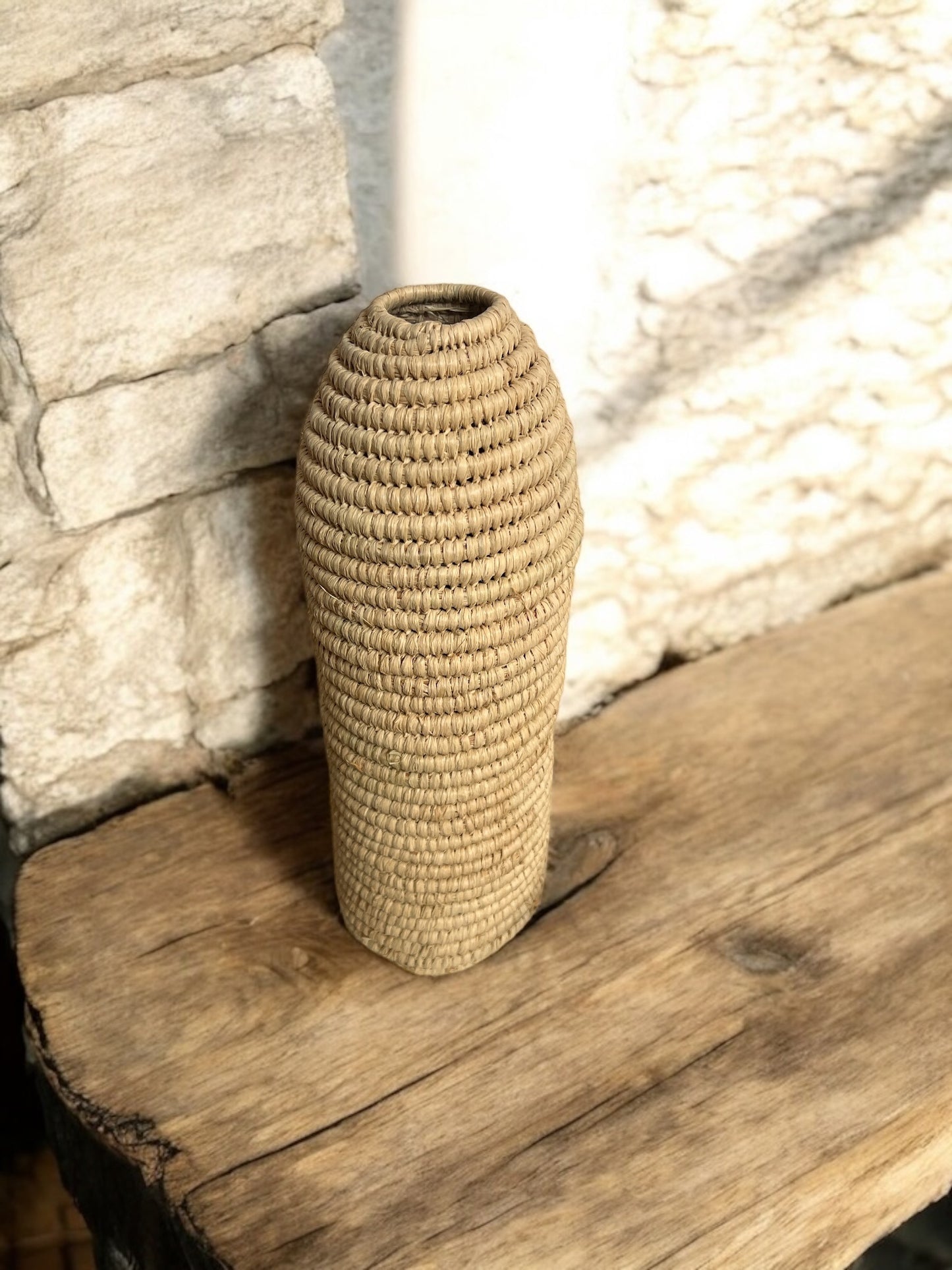 Recouvre bouteille 1,5l en raphia