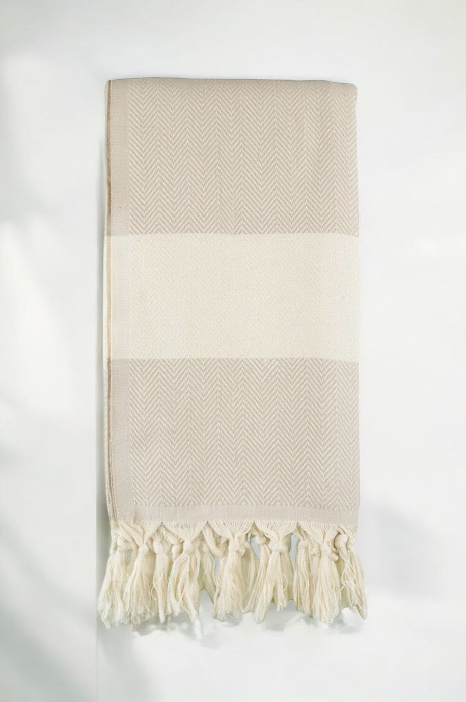 Serviette de plage Cannes beige