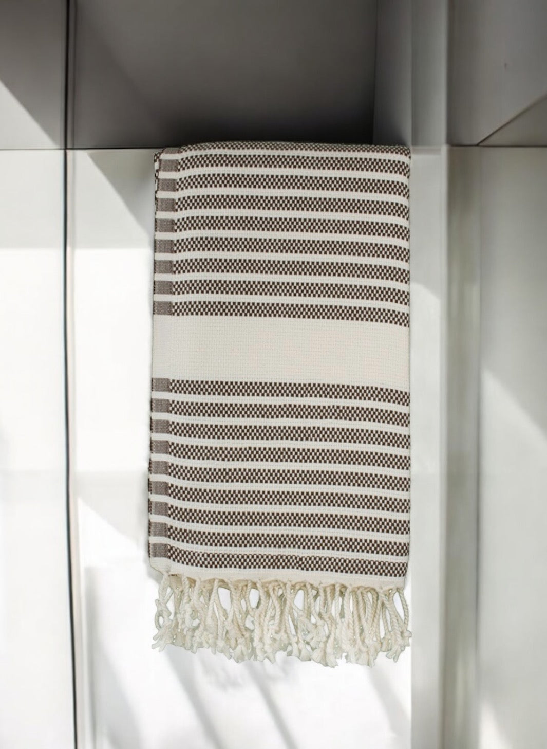 Serviette de plage Nice marron