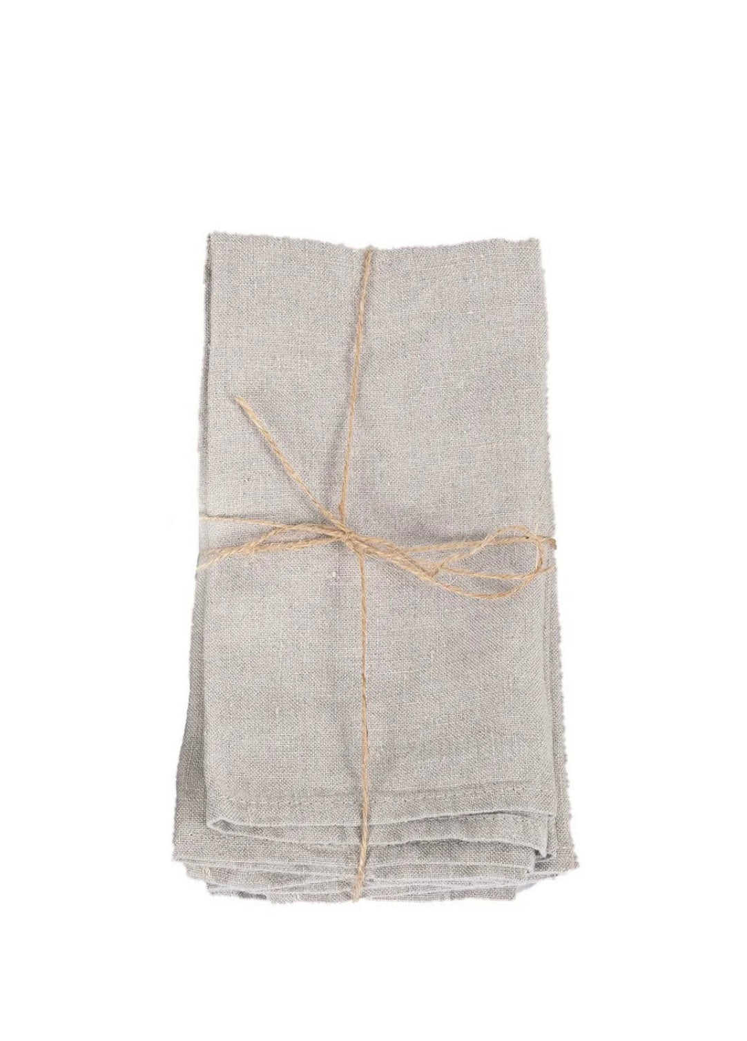 Serviettes en lin beige (4pièces)