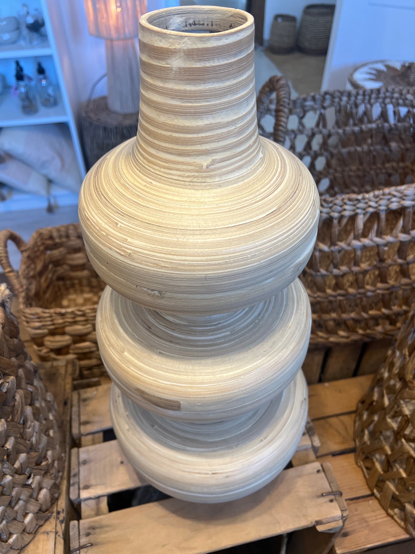 Vase xxl en bois
