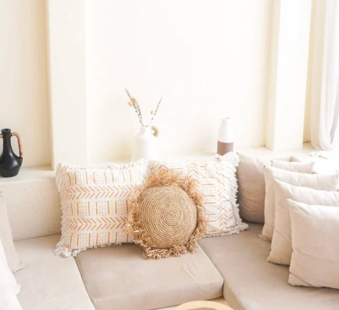 Coussins ronds boho
