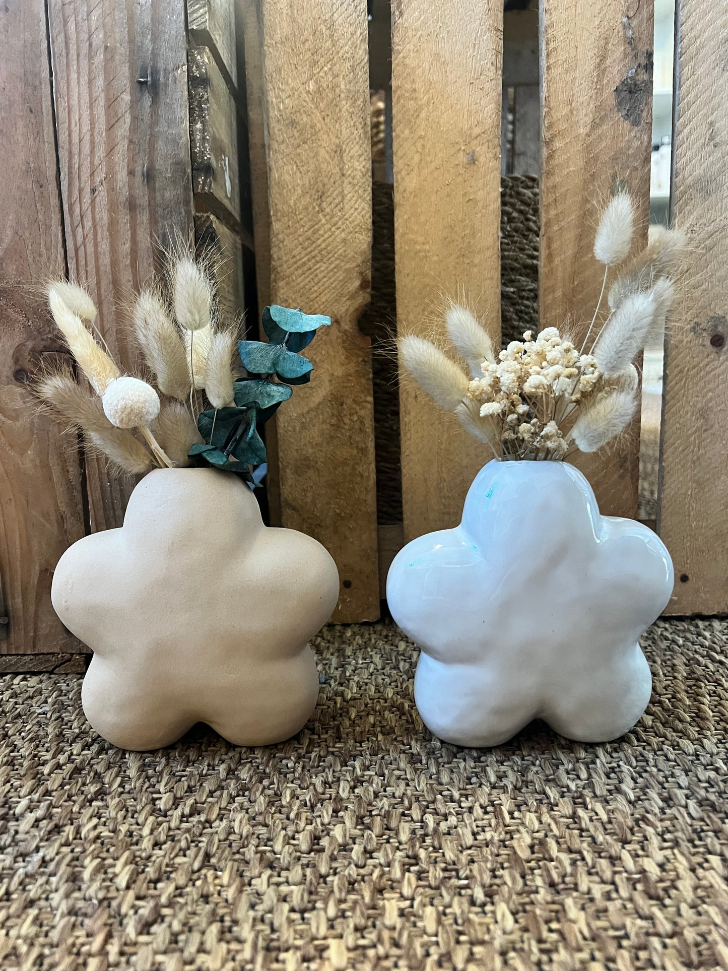 Vase fleur (deux coloris)