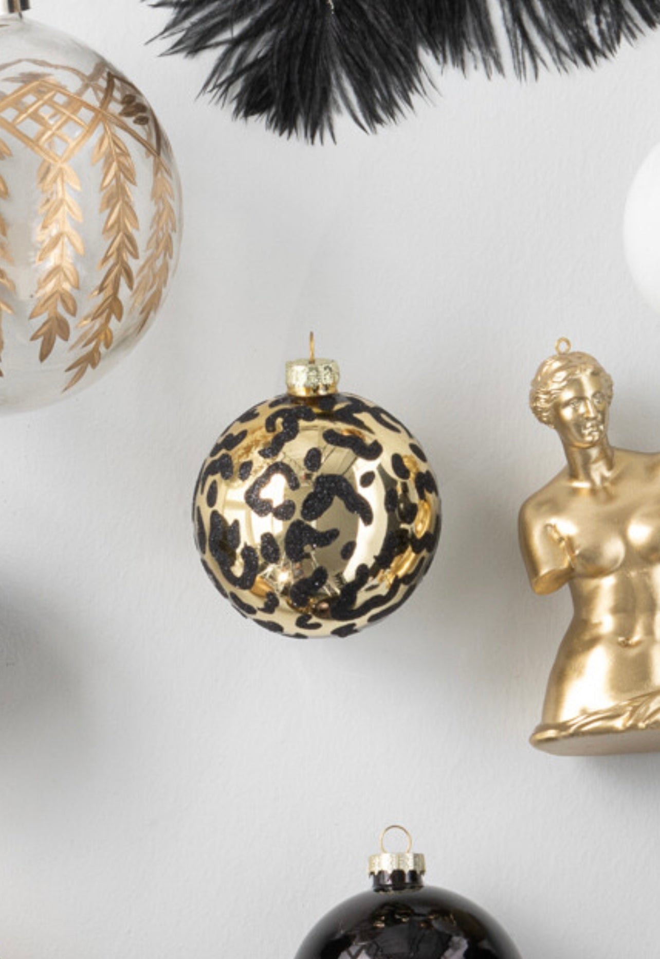 Boule de Noël léopard