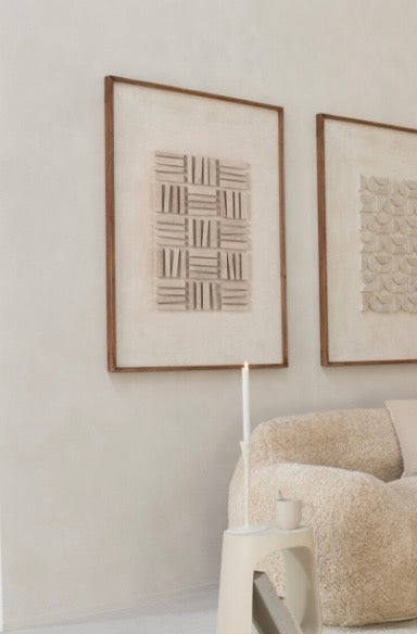 Toile naturelle et bois de pin