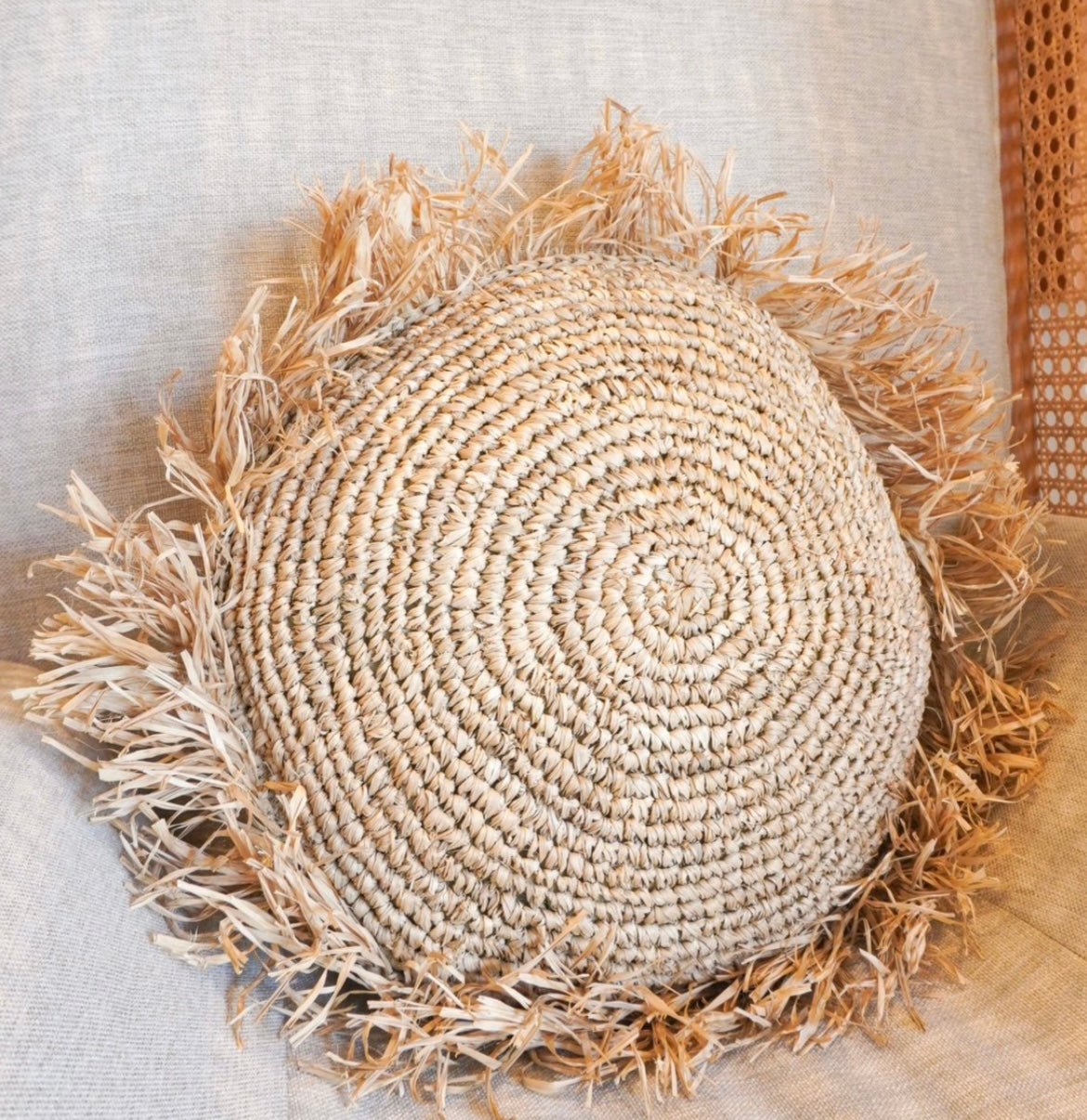 Coussins ronds boho
