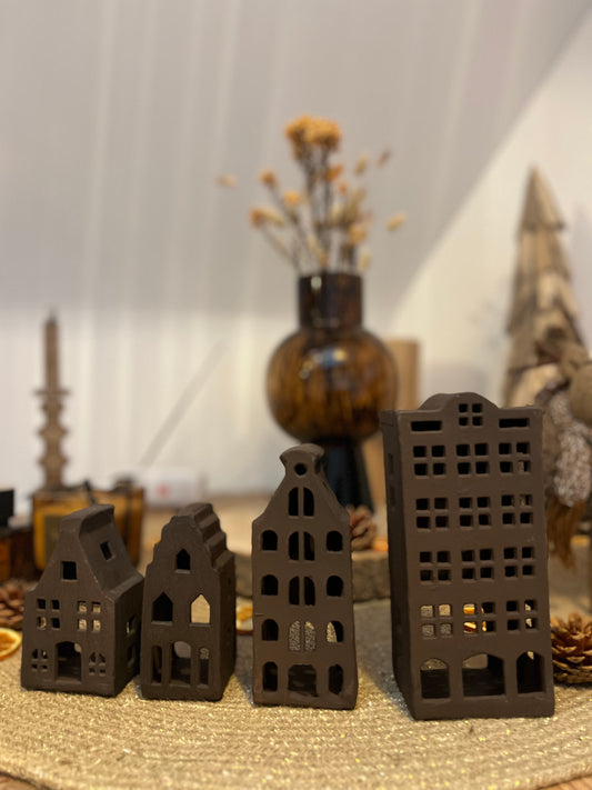 Maisonnettes alu marrons