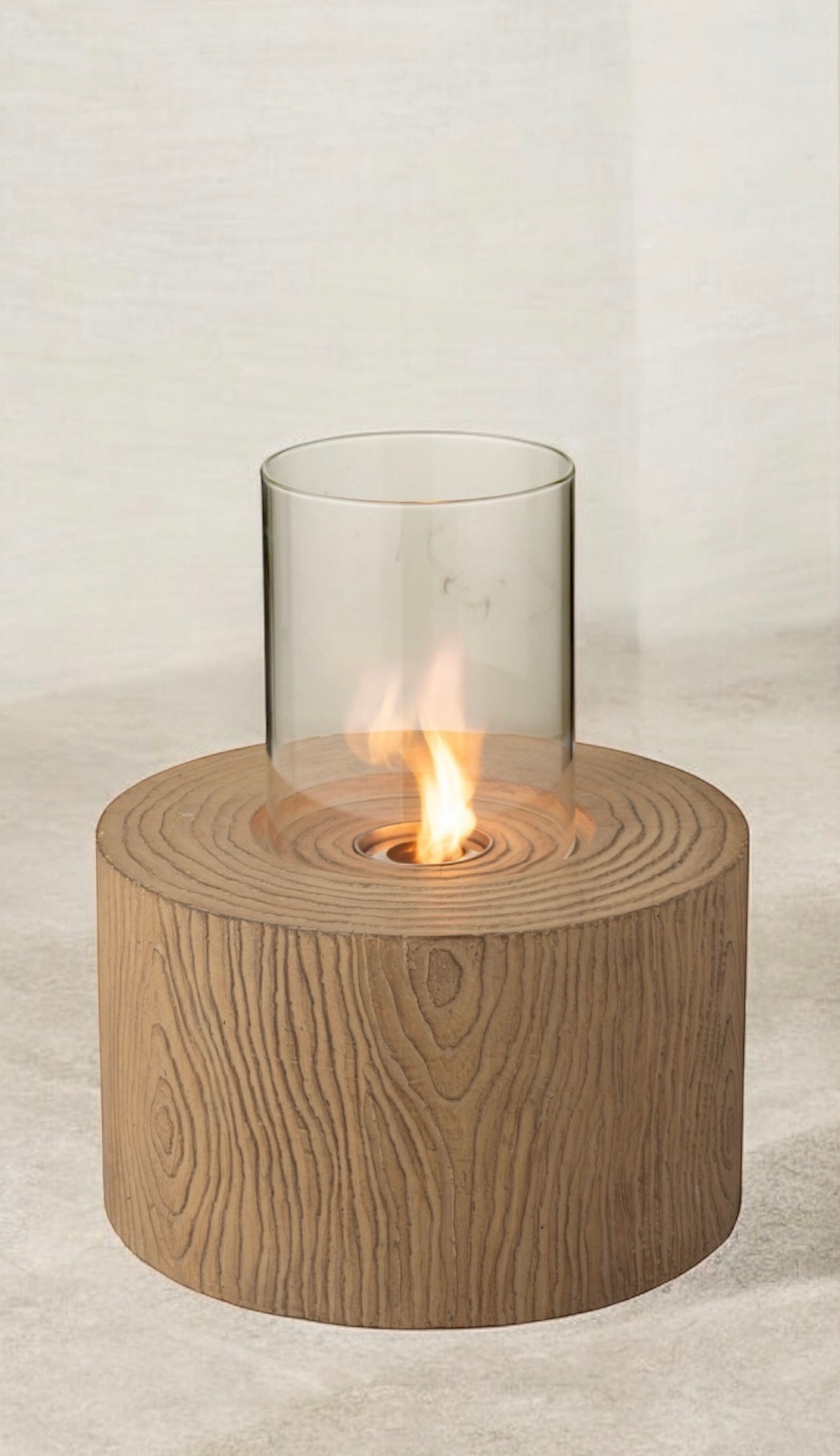 Brasero ciment effet bois out/ext M