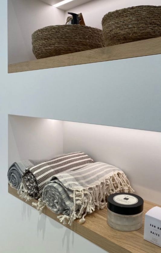 Serviette de plage Nice marron