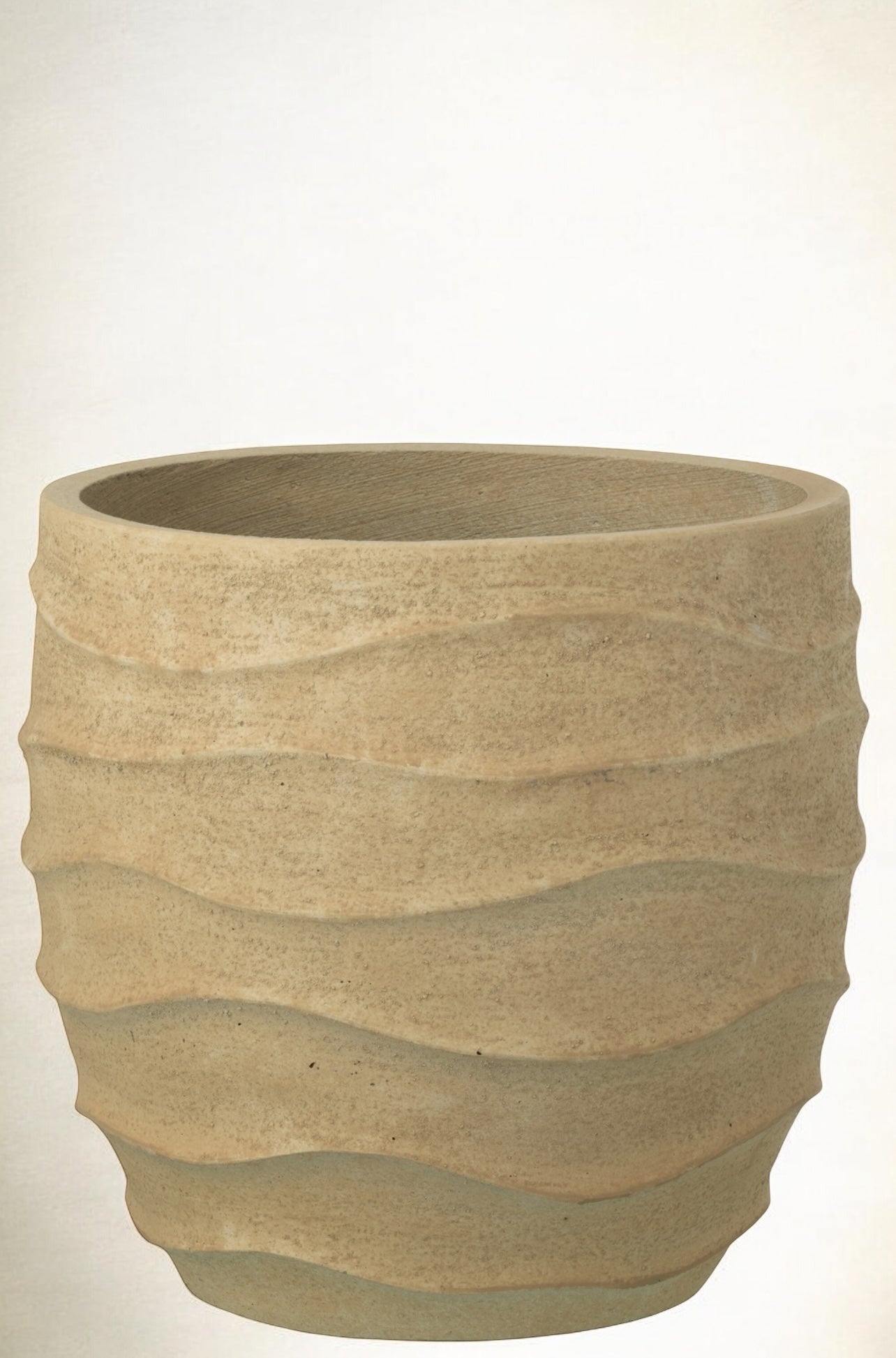 Cache-pot ext/out beige sable L