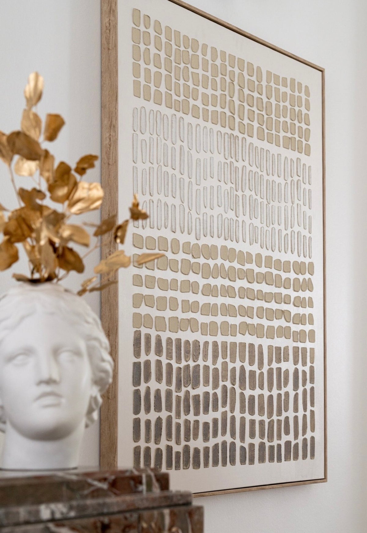 Tableau texture bois de pin beige