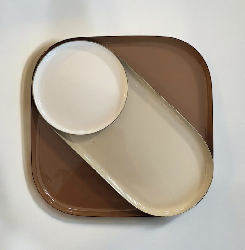 Set de 3 plateau alu