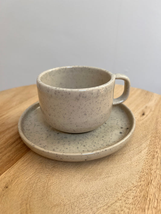 Tasse avec sous tasse blush