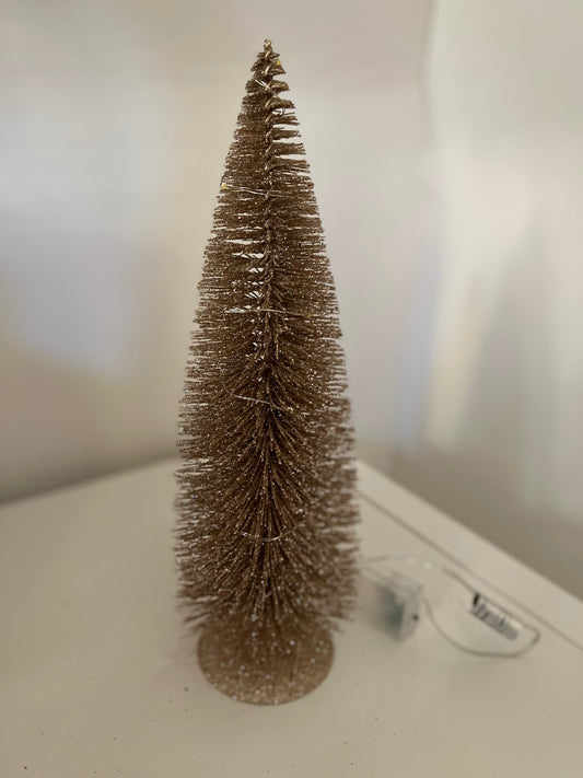 Sapin doré avec led