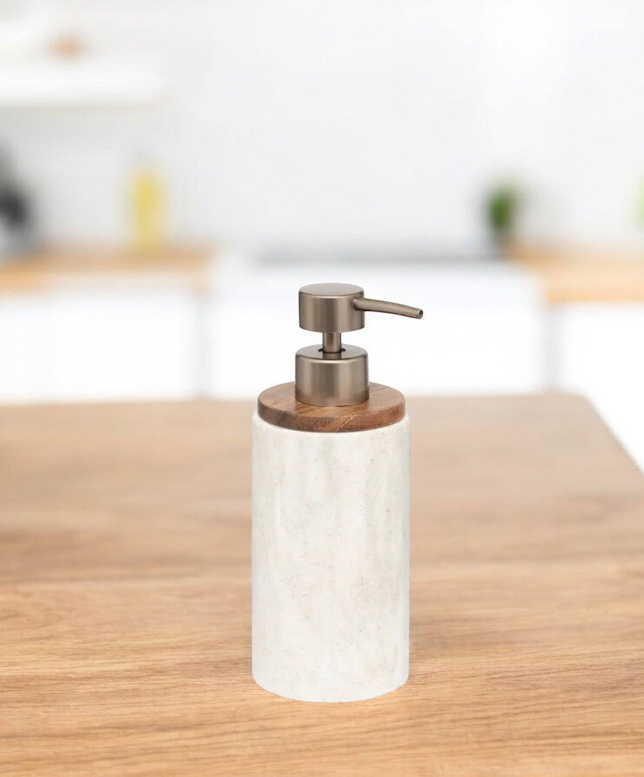Distributeur de savon effet travertin