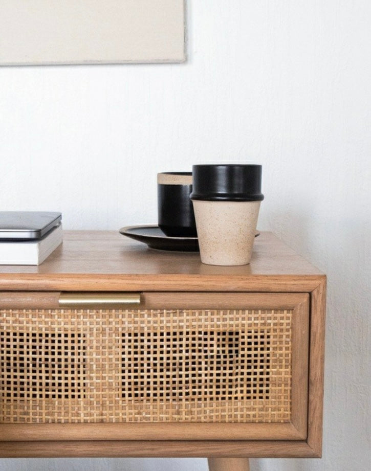 Mug Sabi beige brut et noir