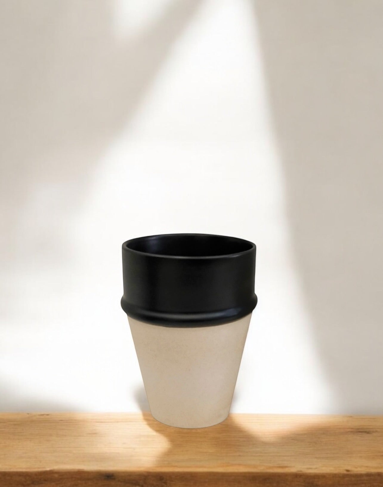 Mug Sabi beige brut et noir