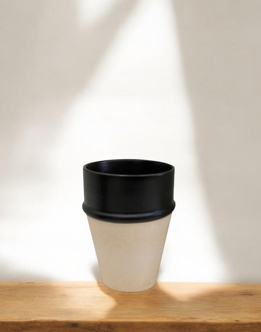 Mug Sabi beige brut et noir