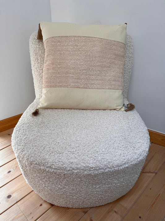 Coussin tissage beige J-line