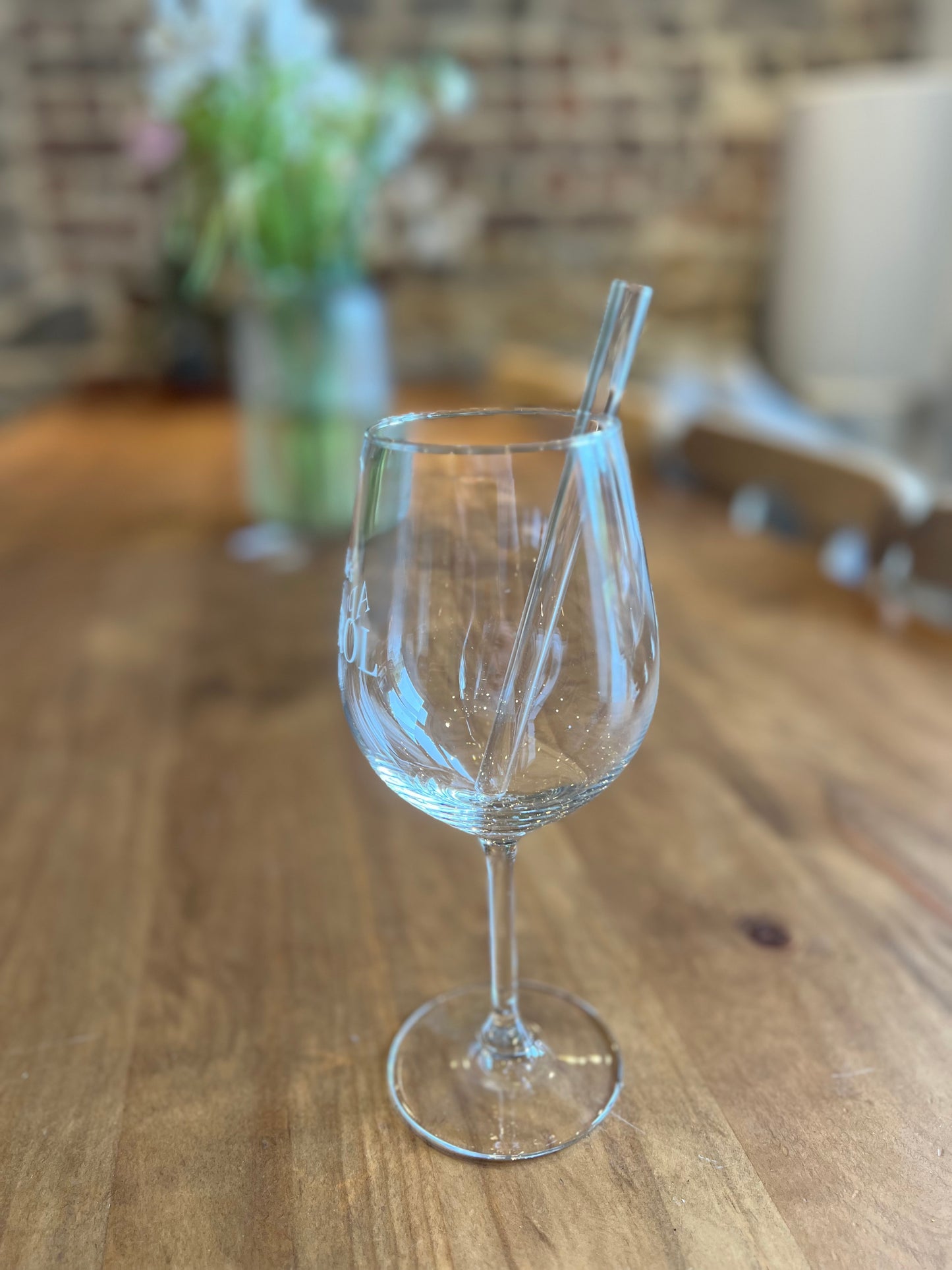 Pailles en verre courtes (par 4)