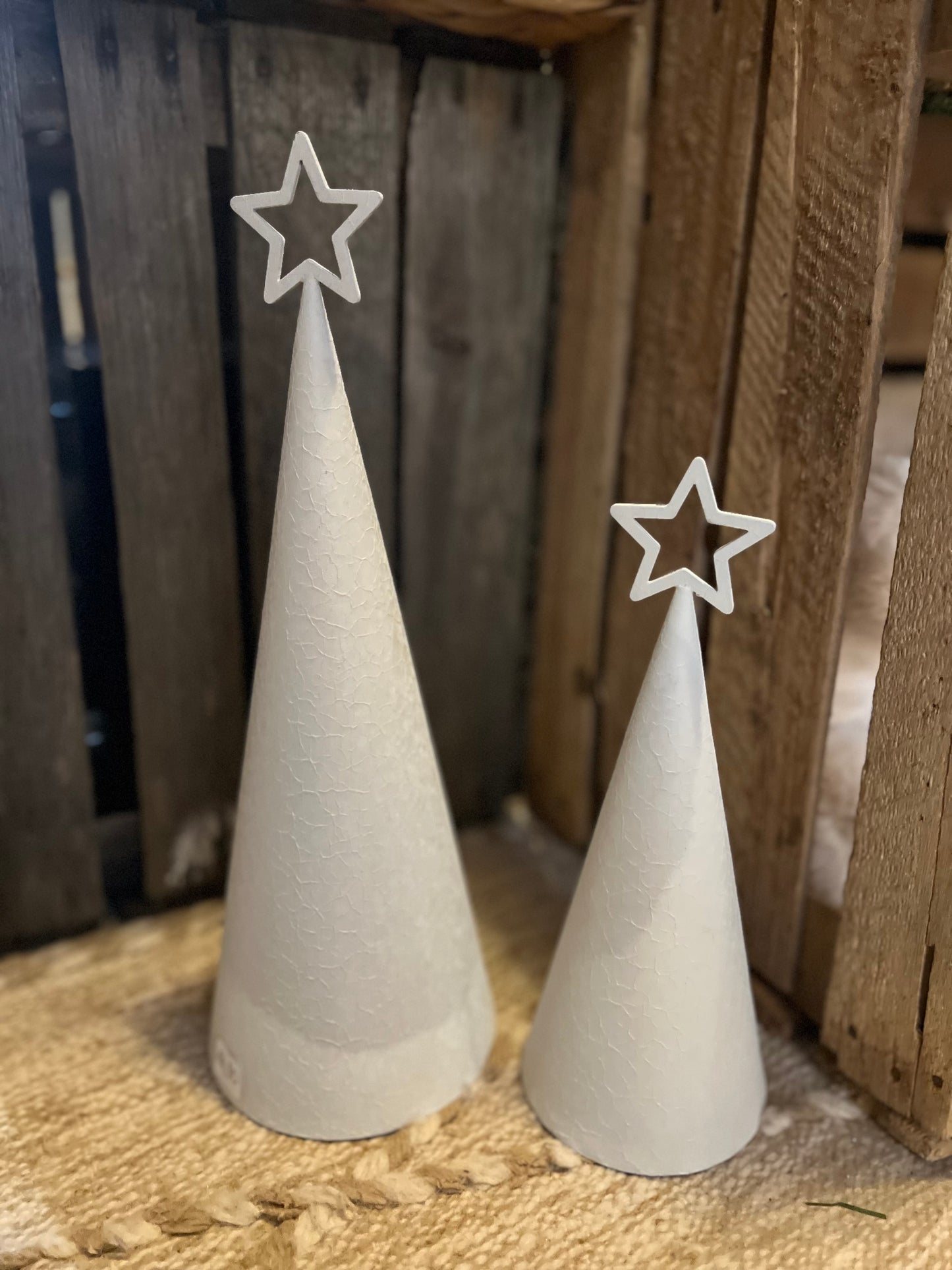 Sapin en alu avec étoile