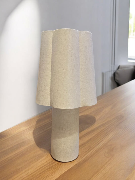 Lampe à poser beige lin