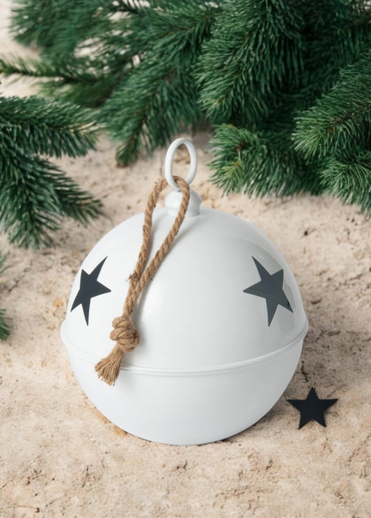 Grande boule grelot blanche