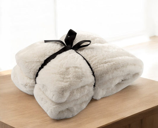 Plaid Lize blanc
