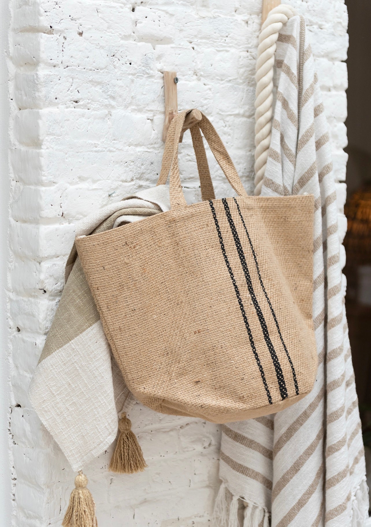 Sac de plage en jute